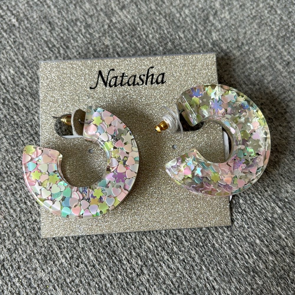 Natasha Star Confetti Earrings